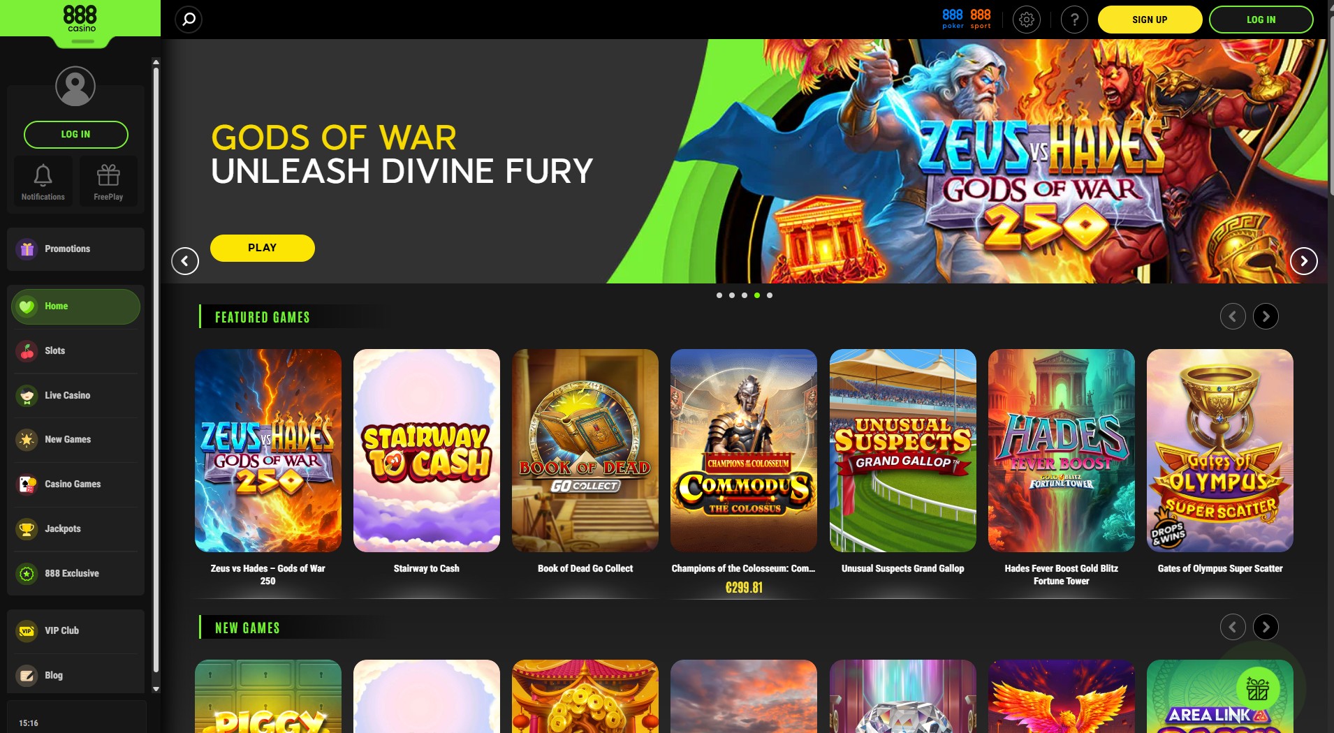 5. 888 Casino - Mobile AstroPay Casino Choice